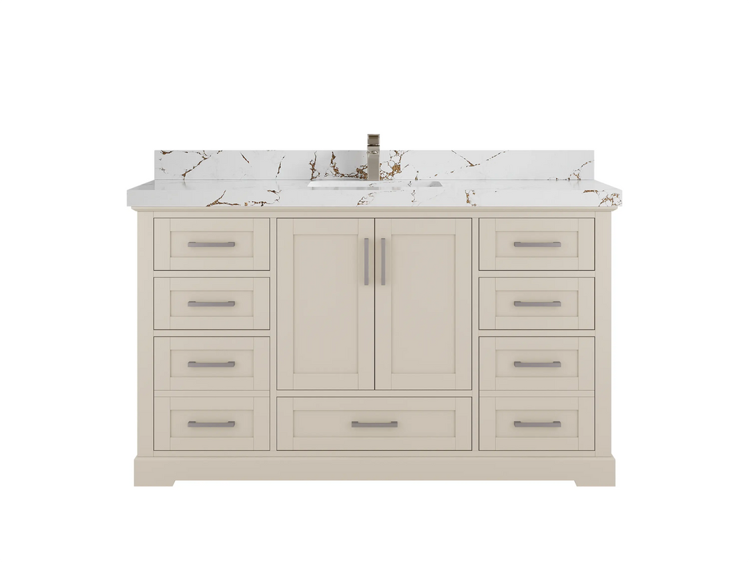 Boston 60 in. W x 22 in. D Single Sink Bathroom Vanity - Willow Bath and Vanity