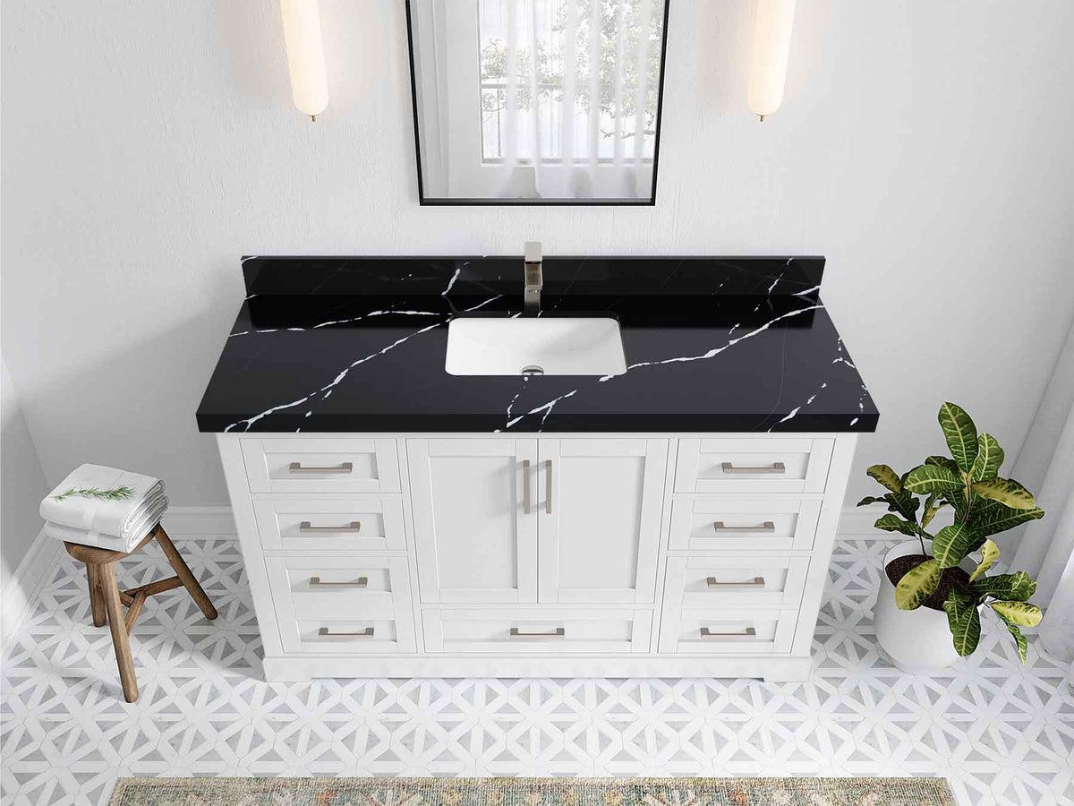 Boston 60 in. W x 22 in. D Single Sink Bathroom Vanity - Willow Bath and Vanity