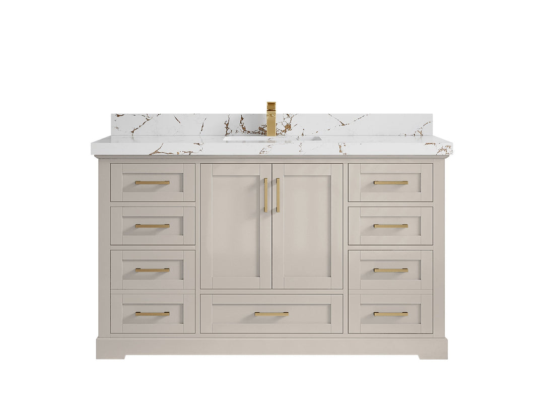 Boston 60 in. W x 22 in. D Single Sink Bathroom Vanity - Willow Bath and Vanity