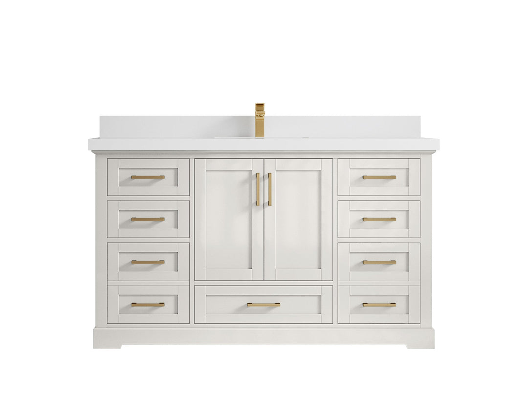 Boston 60 in. W x 22 in. D Single Sink Bathroom Vanity - Willow Bath and Vanity