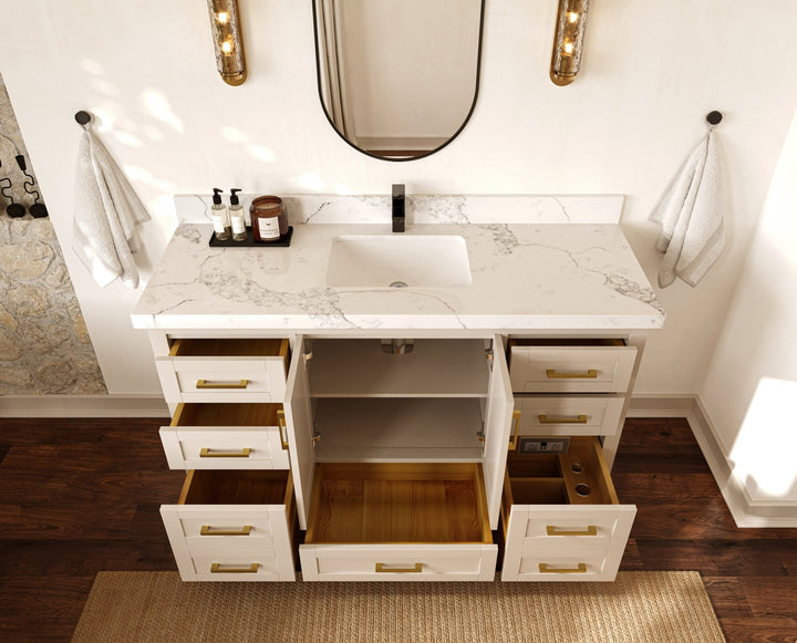 Boston 60 in. W x 22 in. D Single Sink Bathroom Vanity - photo 4