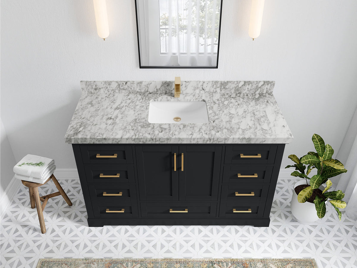 Boston 60 in. W x 22 in. D Single Sink Bathroom Vanity - Willow Bath and Vanity