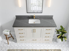Boston 60 in. W x 22 in. D Single Sink Bathroom Vanity - photo 32