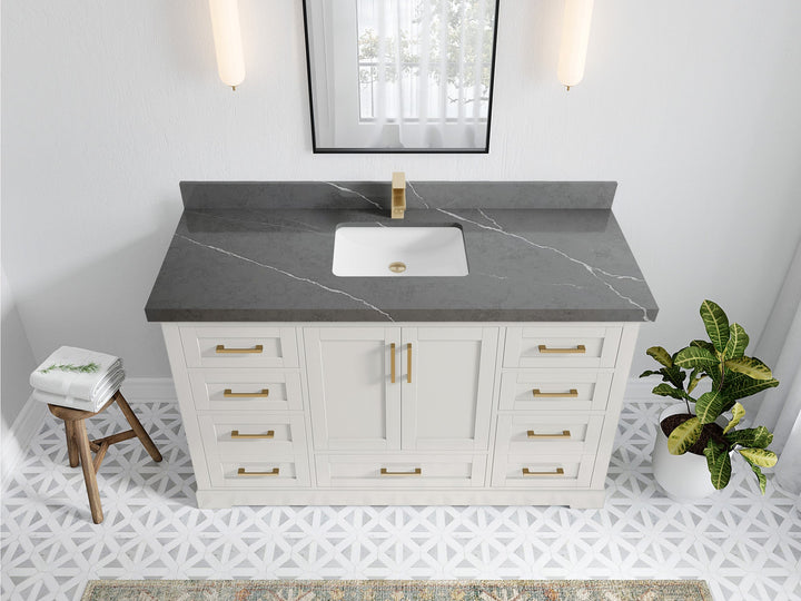 Boston 60 in. W x 22 in. D Single Sink Bathroom Vanity - photo 32