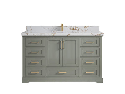 Boston 60 in. W x 22 in. D Single Sink Bathroom Vanity - Willow Bath and Vanity