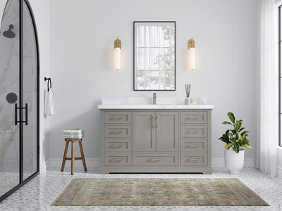Boston 60 in. W x 22 in. D Single Sink Bathroom Vanity - Willow Bath and Vanity