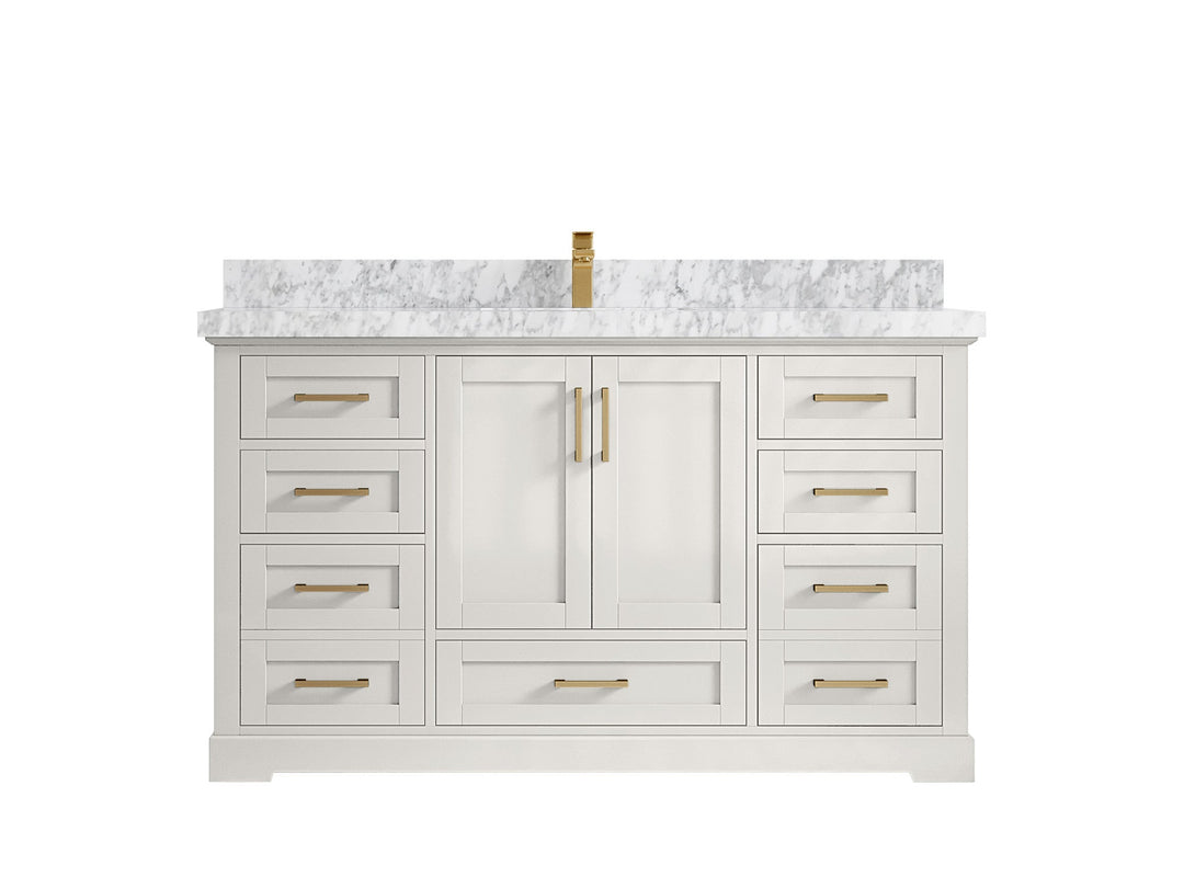 Boston 60 in. W x 22 in. D Single Sink Bathroom Vanity - Willow Bath and Vanity
