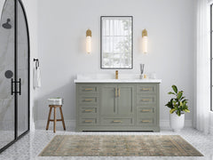 Boston 60 in. W x 22 in. D Single Sink Bathroom Vanity - photo 4