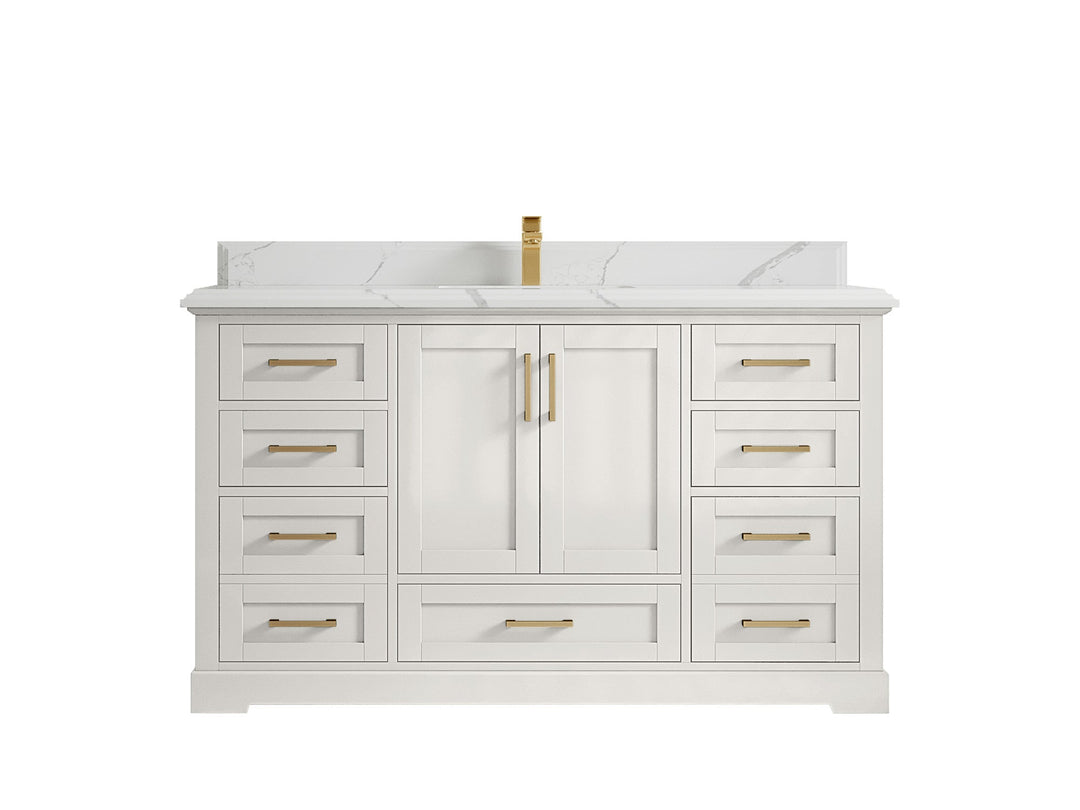 Boston 60 in. W x 22 in. D Single Sink Bathroom Vanity - Willow Bath and Vanity