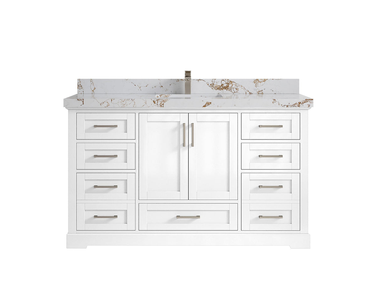 Boston 60 in. W x 22 in. D Single Sink Bathroom Vanity - Willow Bath and Vanity