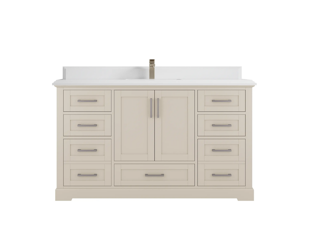 Boston 60 in. W x 22 in. D Single Sink Bathroom Vanity - Willow Bath and Vanity
