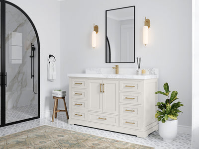Boston 60 in. W x 22 in. D Single Sink Bathroom Vanity - Willow Bath and Vanity