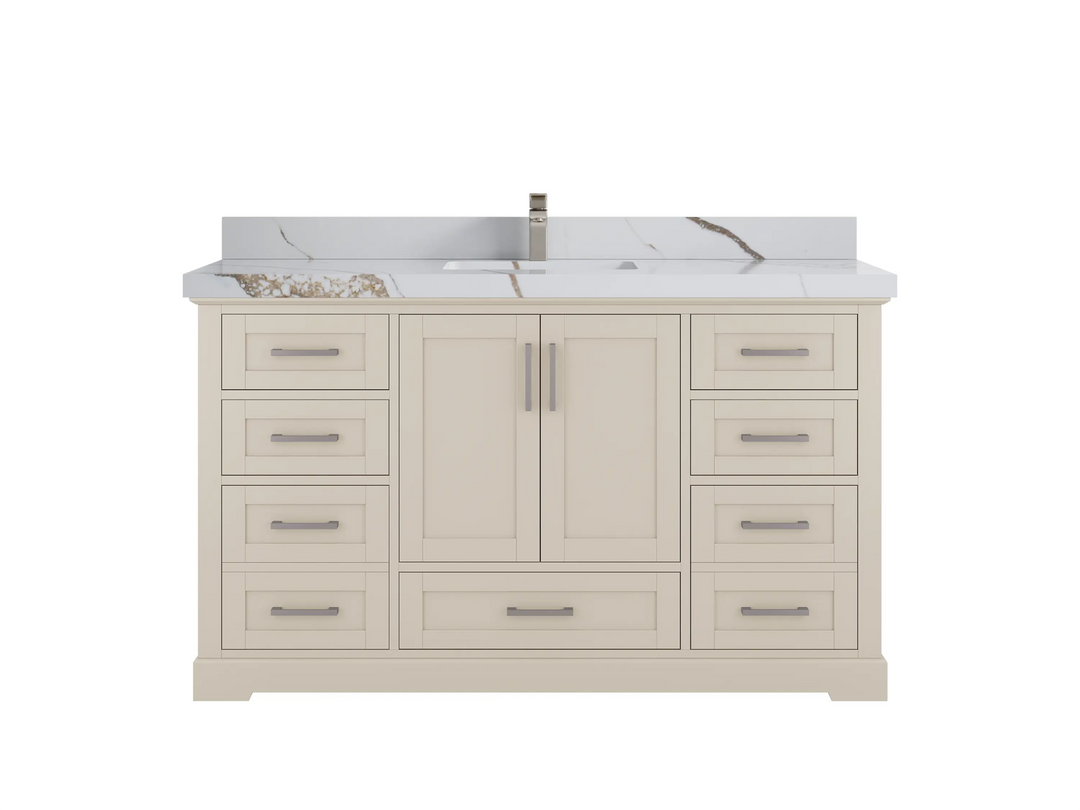 Boston 60 in. W x 22 in. D Single Sink Bathroom Vanity - Willow Bath and Vanity