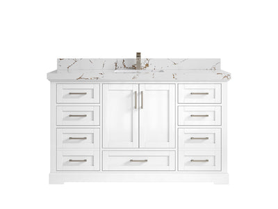 Boston 60 in. W x 22 in. D Single Sink Bathroom Vanity - Willow Bath and Vanity