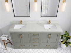 Boston 72 in. W x 22 in. D Double Sink Bathroom Vanity - photo 23
