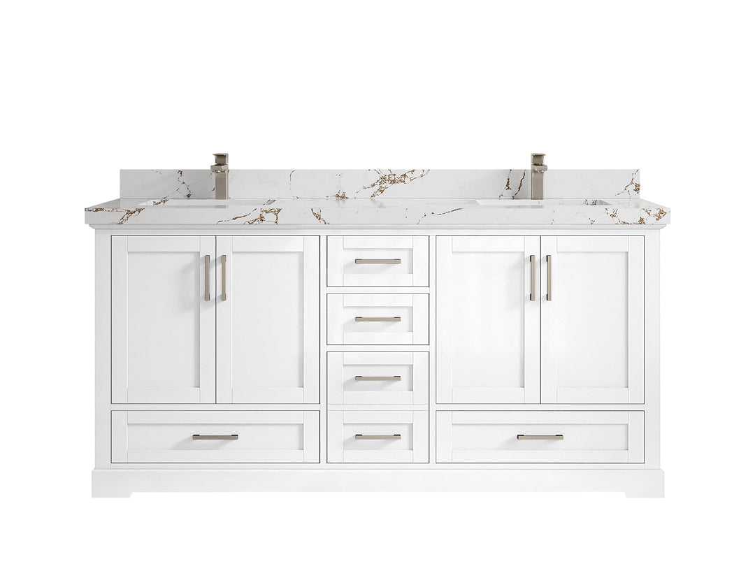 Boston 72 in. W x 22 in. D Double Sink Bathroom Vanity - Willow Bath and Vanity