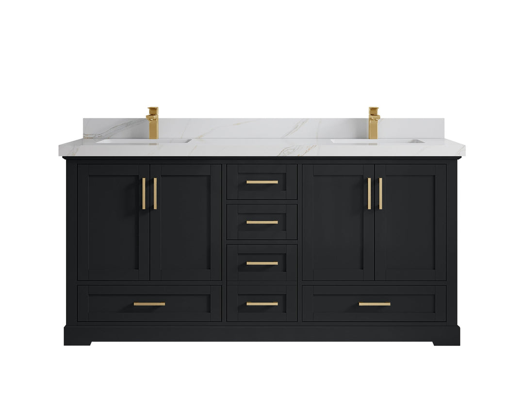 Boston 72 in. W x 22 in. D Double Sink Bathroom Vanity - Willow Bath and Vanity
