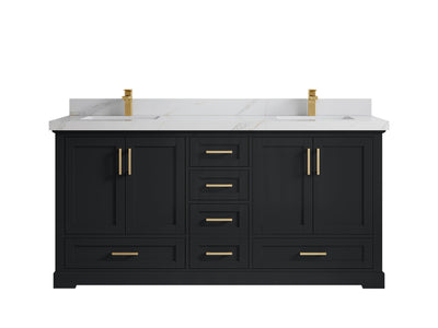 Boston 72 in. W x 22 in. D Double Sink Bathroom Vanity - Willow Bath and Vanity