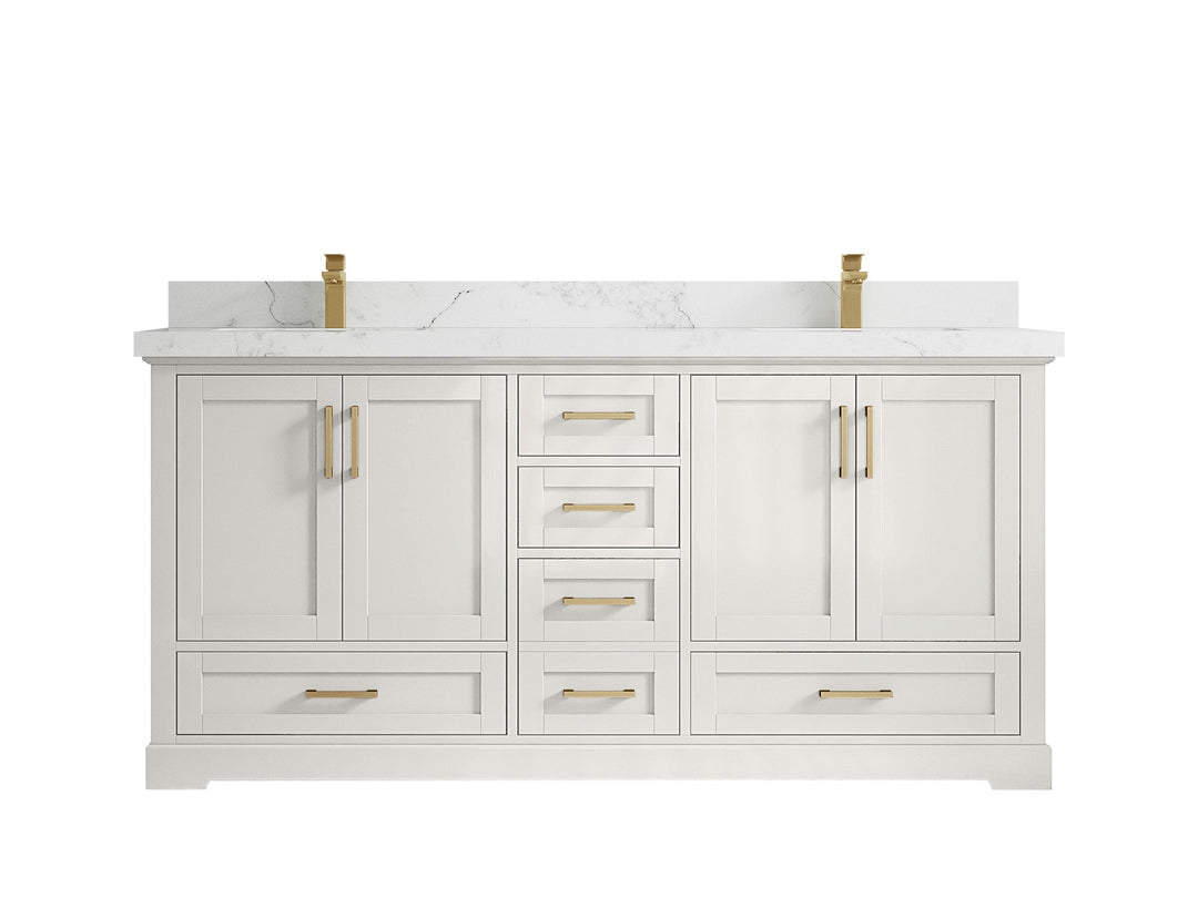 Boston 72 in. W x 22 in. D Double Sink Bathroom Vanity - Willow Bath and Vanity