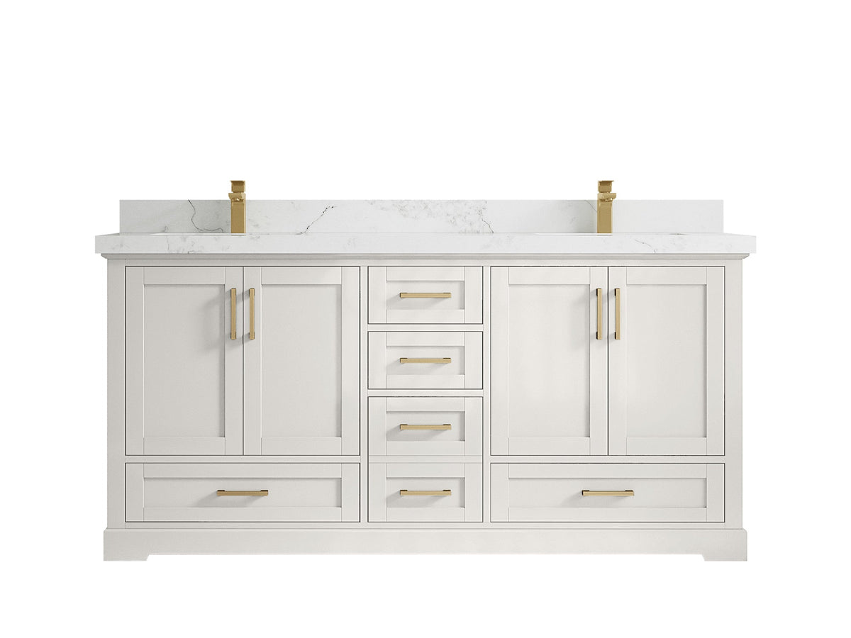 Boston 72 in. W x 22 in. D Double Sink Bathroom Vanity - Willow Bath and Vanity
