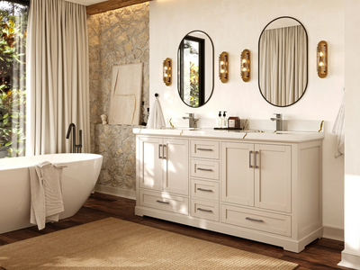 Boston 72 in. W x 22 in. D Double Sink Bathroom Vanity - Willow Bath and Vanity