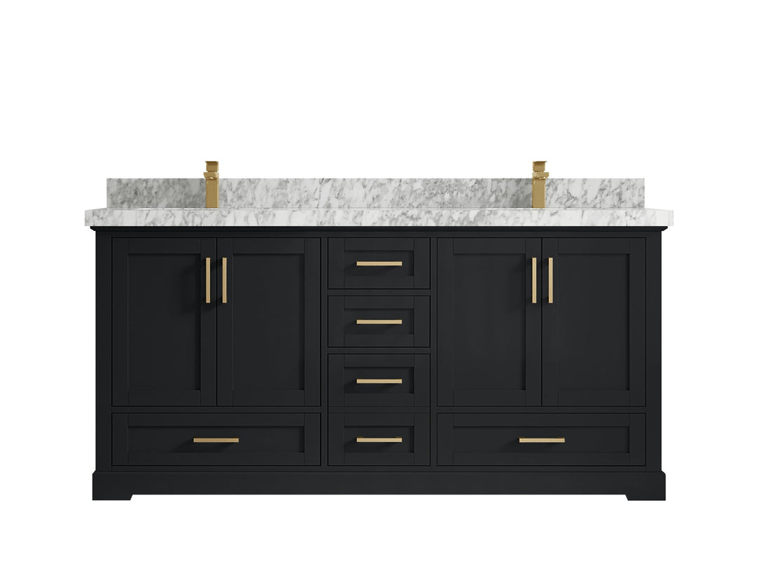 Boston 72 in. W x 22 in. D Double Sink Bathroom Vanity - Willow Bath and Vanity