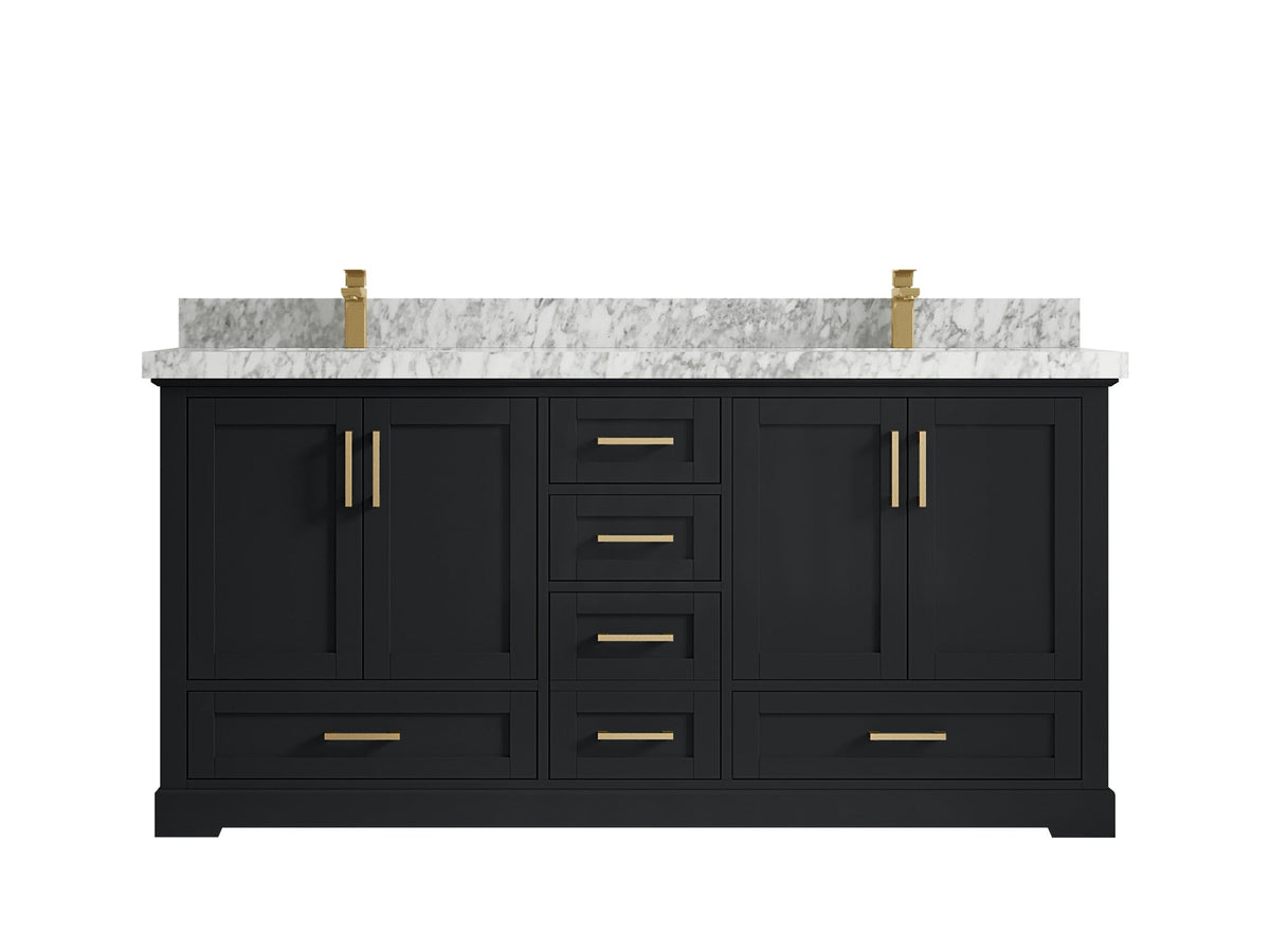 Boston 72 in. W x 22 in. D Double Sink Bathroom Vanity - Willow Bath and Vanity