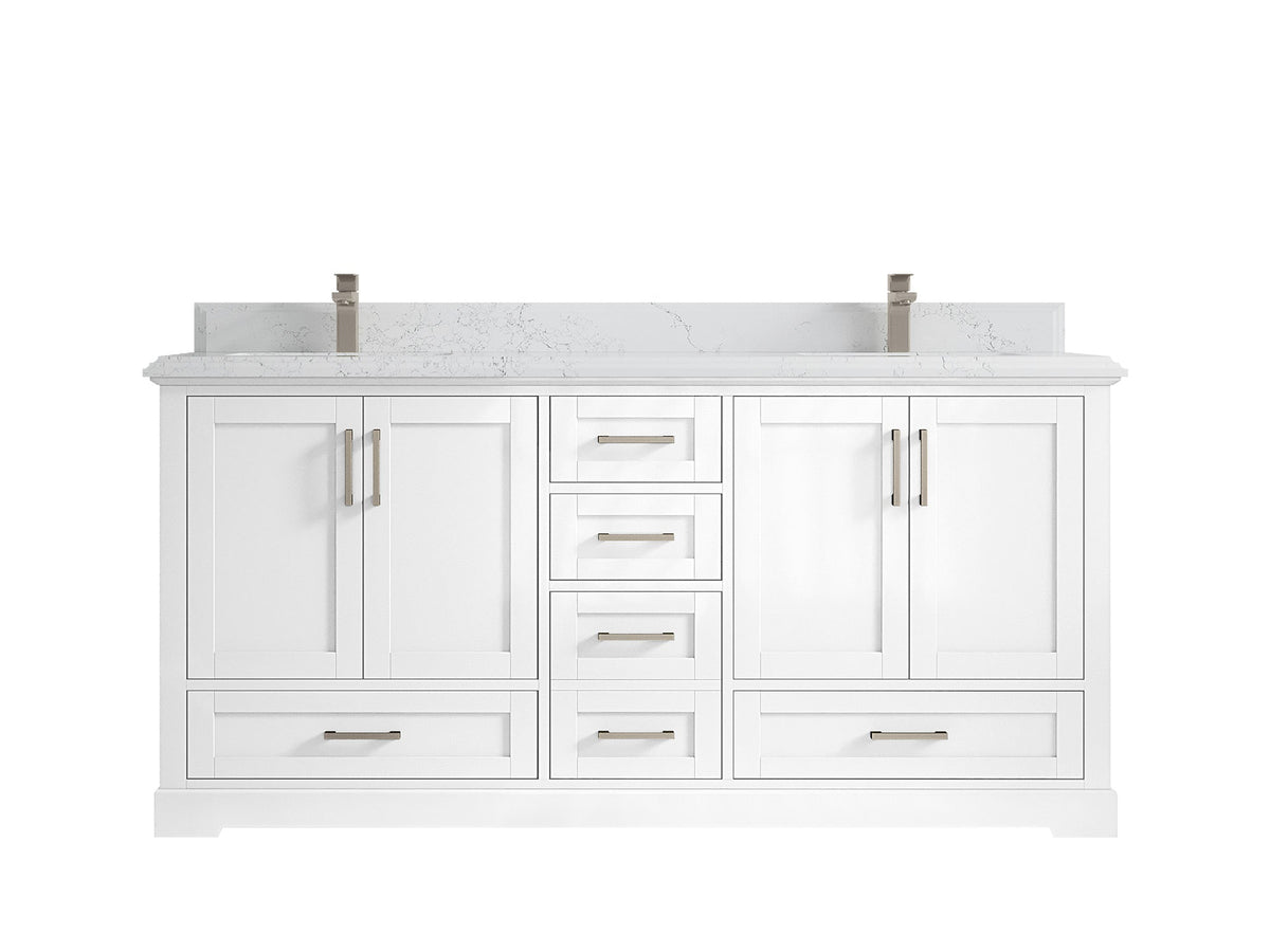 Boston 72 in. W x 22 in. D Double Sink Bathroom Vanity - Willow Bath and Vanity