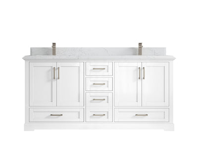 Boston 72 in. W x 22 in. D Double Sink Bathroom Vanity - Willow Bath and Vanity