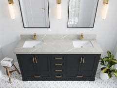 Boston 72 in. W x 22 in. D Double Sink Bathroom Vanity - photo 30
