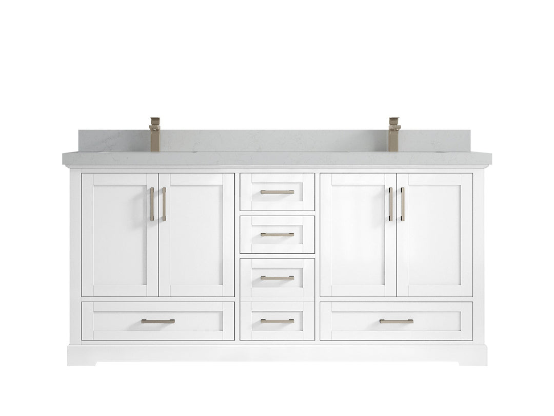 Boston 72 in. W x 22 in. D Double Sink Bathroom Vanity - Willow Bath and Vanity