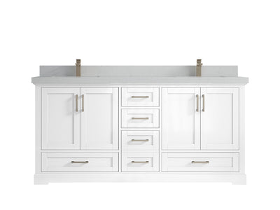 Boston 72 in. W x 22 in. D Double Sink Bathroom Vanity - Willow Bath and Vanity
