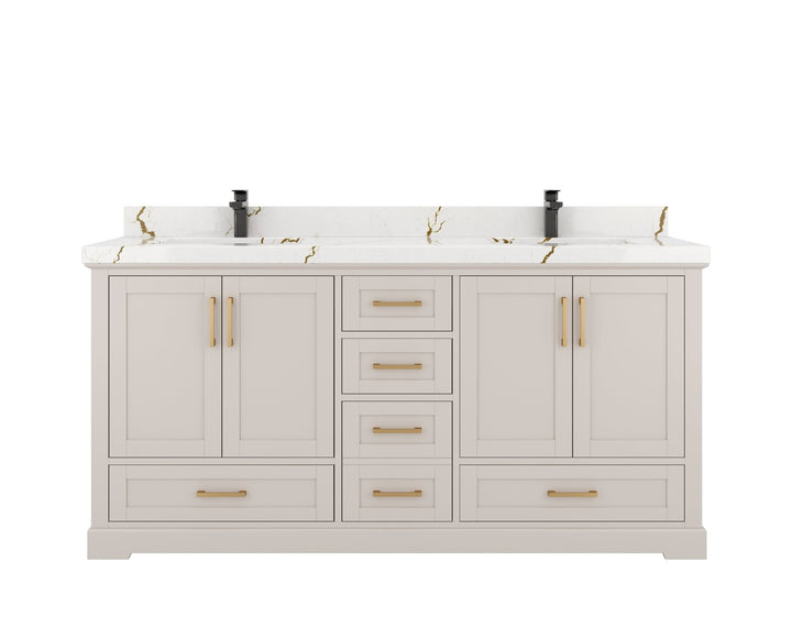 Boston 72 in. W x 22 in. D Double Sink Bathroom Vanity - photo 1
