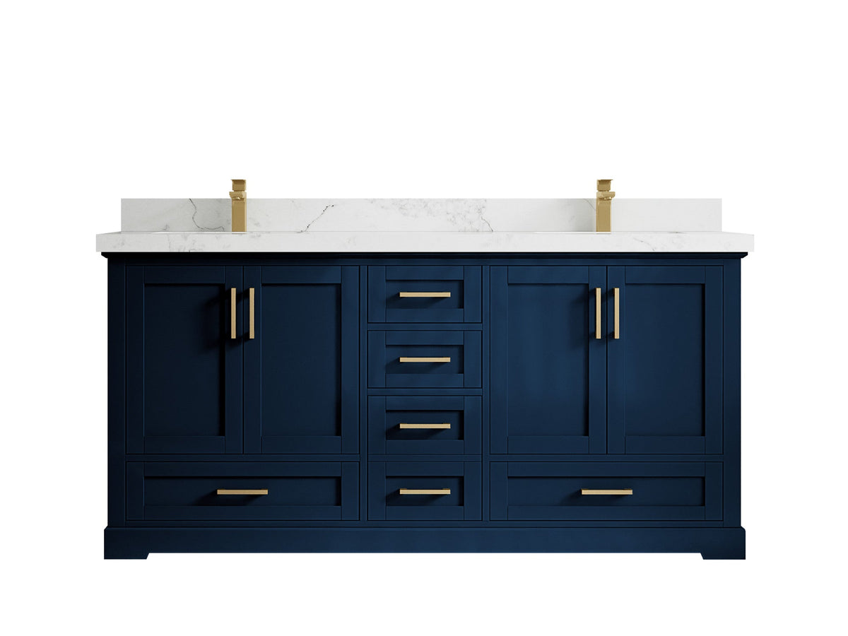 Boston 72 in. W x 22 in. D Double Sink Bathroom Vanity - Willow Bath and Vanity
