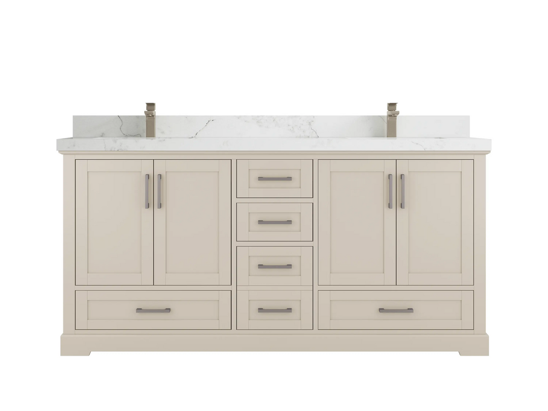 Boston 72 in. W x 22 in. D Double Sink Bathroom Vanity - Willow Bath and Vanity