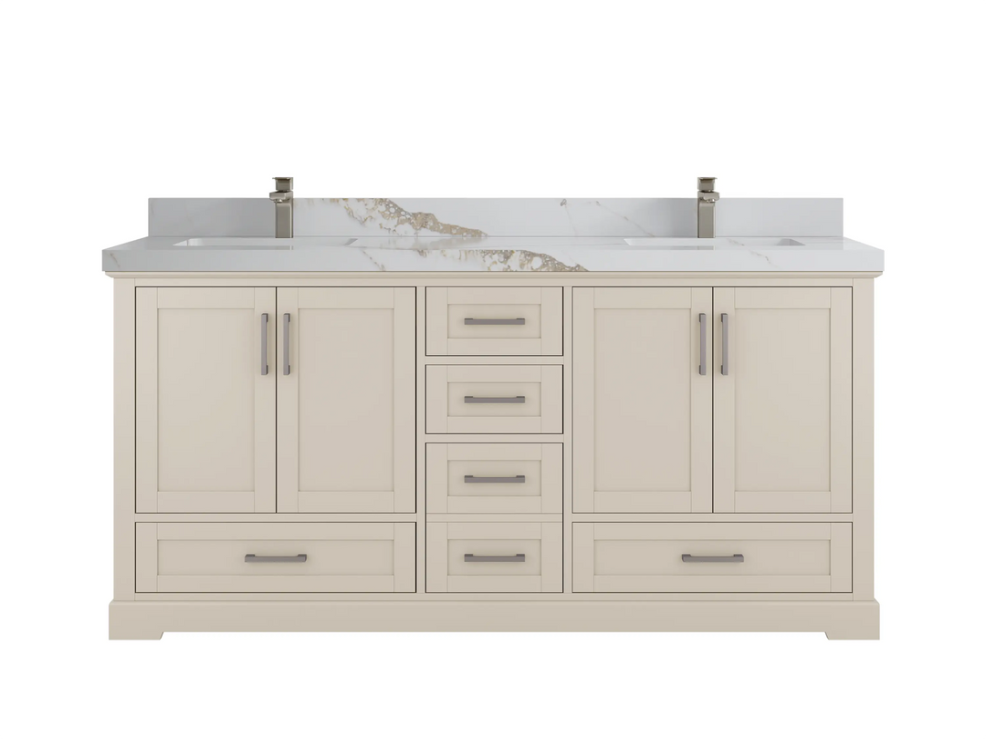 Boston 72 in. W x 22 in. D Double Sink Bathroom Vanity - Willow Bath and Vanity