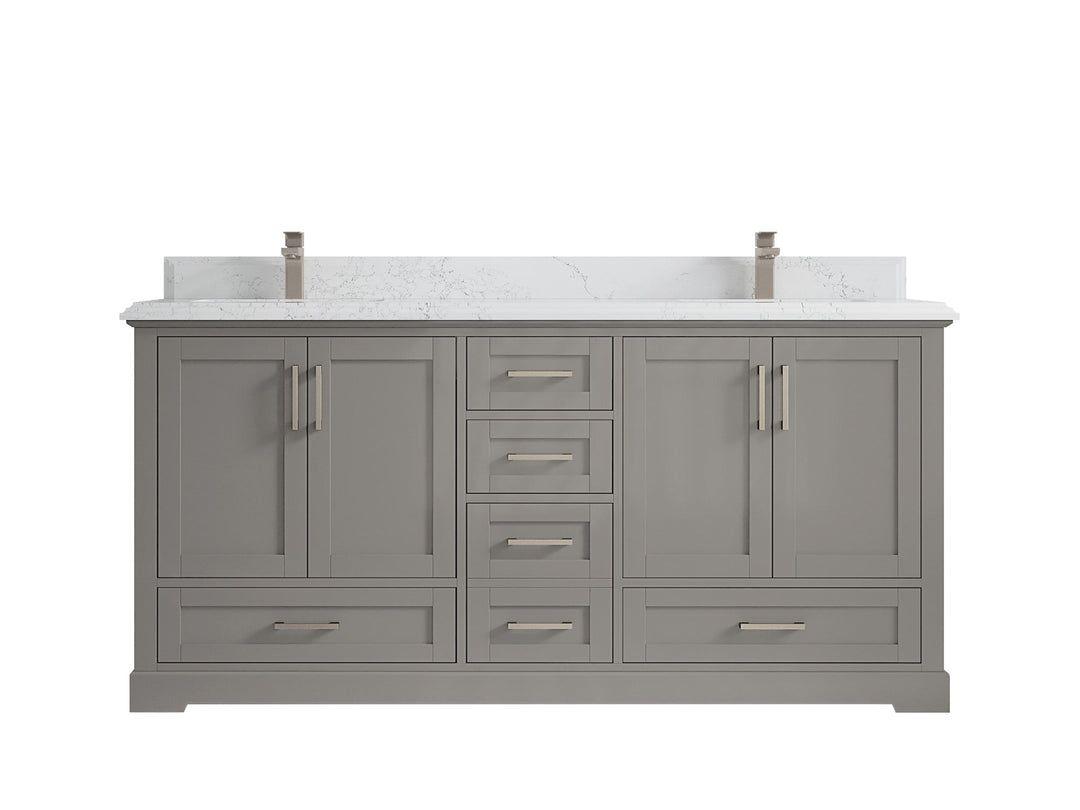 Boston 72 in. W x 22 in. D Double Sink Bathroom Vanity - Willow Bath and Vanity