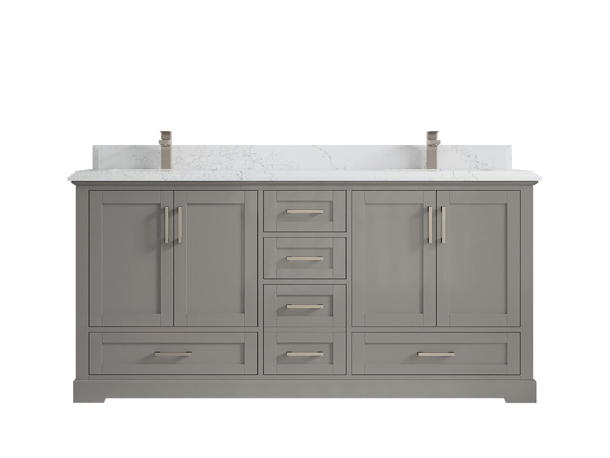 Boston 72 in. W x 22 in. D Double Sink Bathroom Vanity - Willow Bath and Vanity