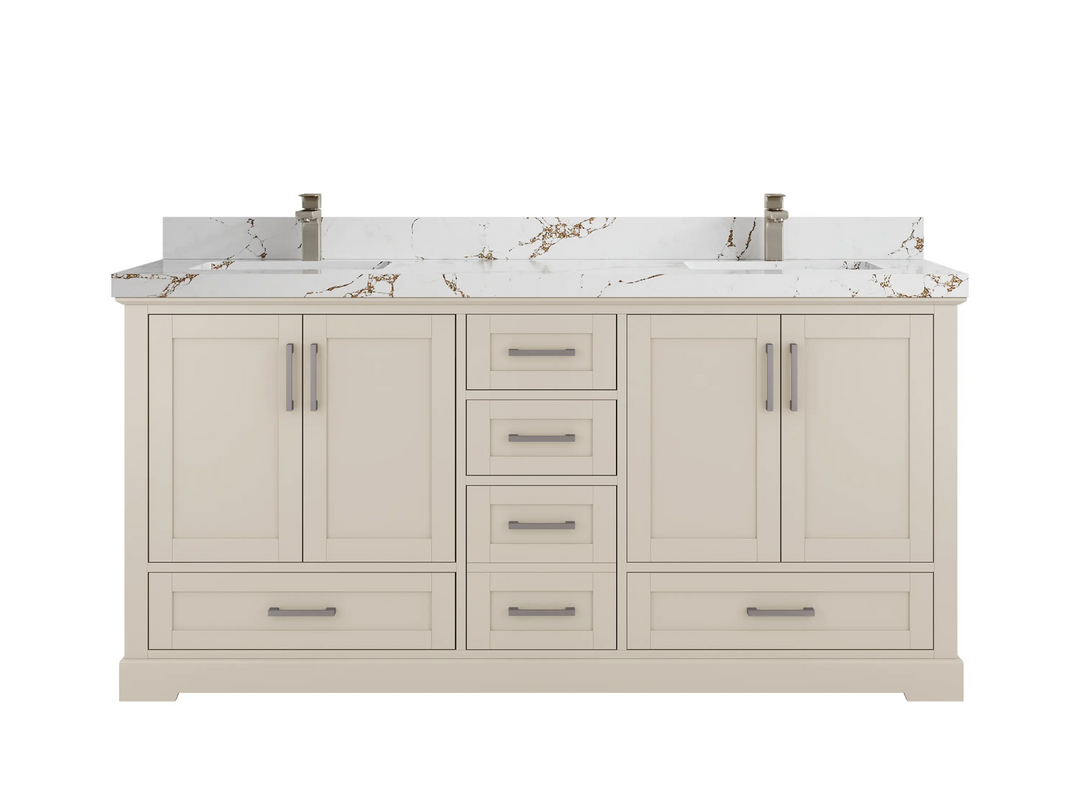 Boston 72 in. W x 22 in. D Double Sink Bathroom Vanity - Willow Bath and Vanity