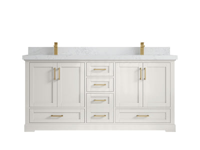 Boston 72 in. W x 22 in. D Double Sink Bathroom Vanity - Willow Bath and Vanity