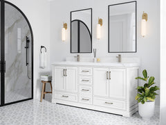 Boston 72 in. W x 22 in. D Double Sink Bathroom Vanity - photo 2
