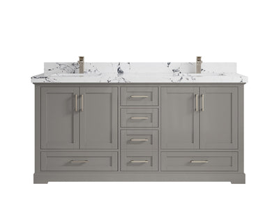 Boston 72 in. W x 22 in. D Double Sink Bathroom Vanity - Willow Bath and Vanity