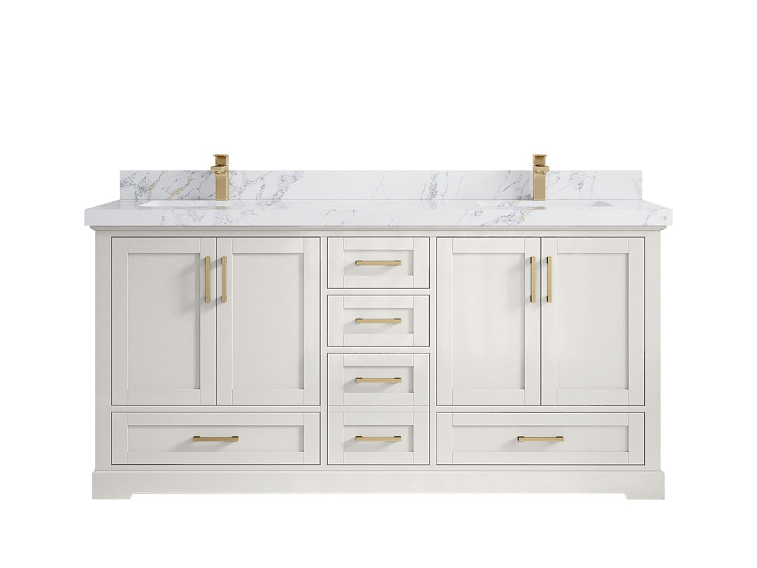 Boston 72 in. W x 22 in. D Double Sink Bathroom Vanity - Willow Bath and Vanity