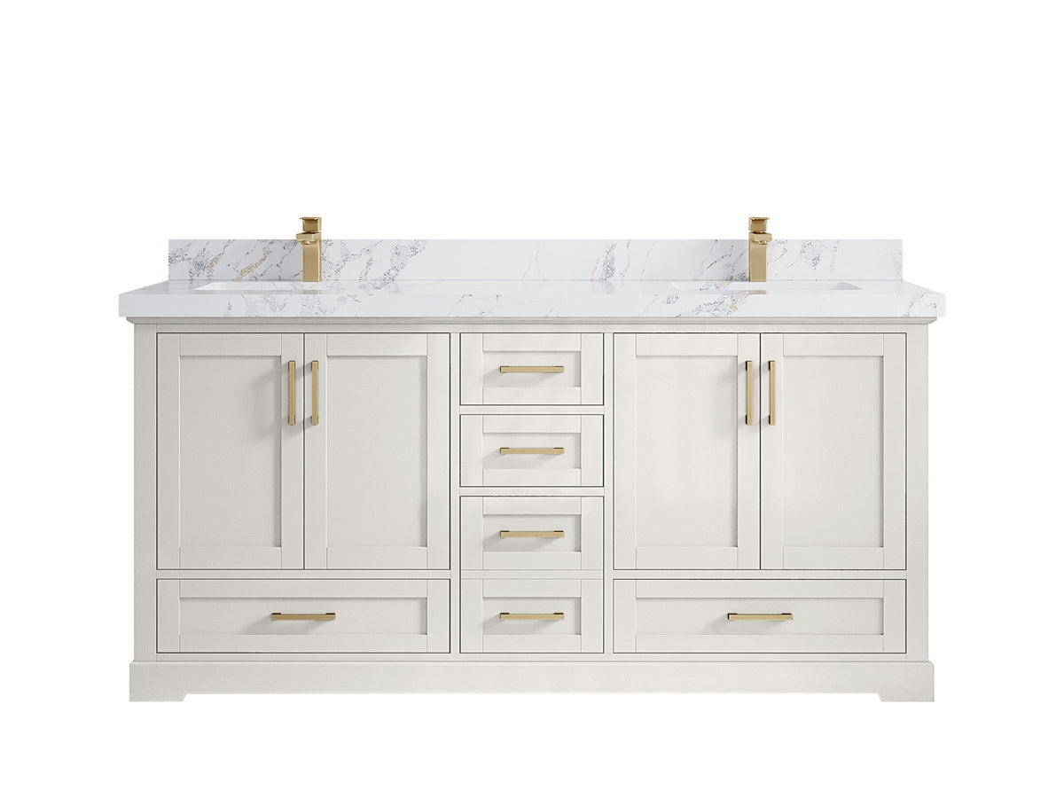 Boston 72 in. W x 22 in. D Double Sink Bathroom Vanity - Willow Bath and Vanity