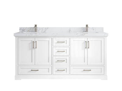 Boston 72 in. W x 22 in. D Double Sink Bathroom Vanity - Willow Bath and Vanity