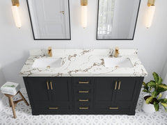 Boston 72 in. W x 22 in. D Double Sink Bathroom Vanity - photo 34