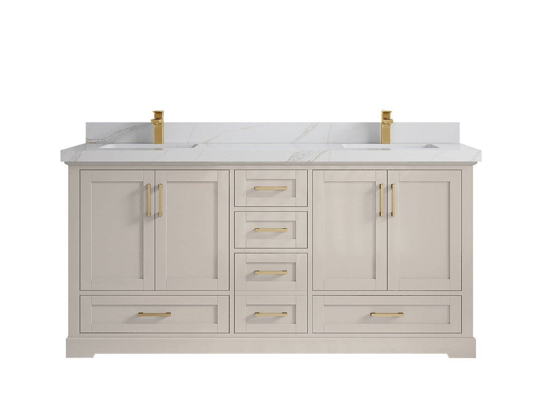Boston 72 in. W x 22 in. D Double Sink Bathroom Vanity - Willow Bath and Vanity