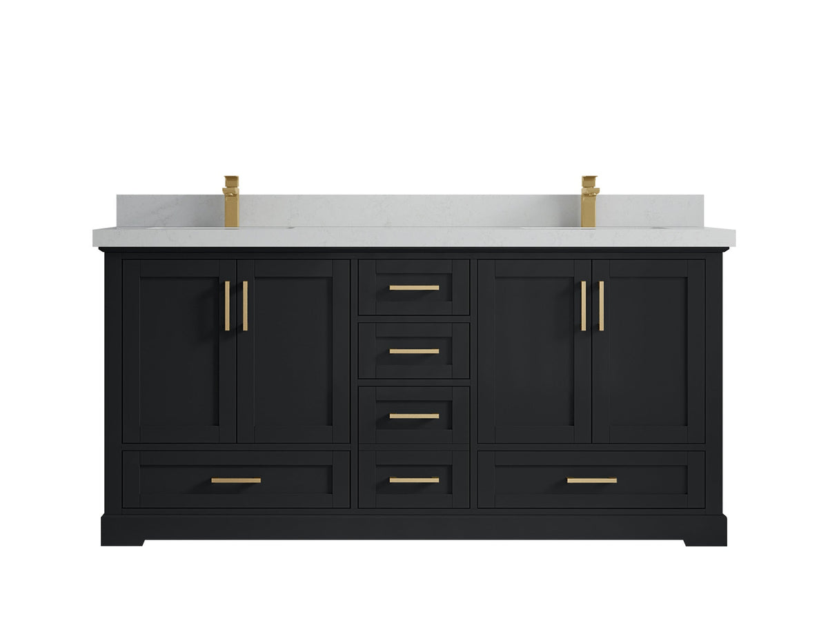 Boston 72 in. W x 22 in. D Double Sink Bathroom Vanity - Willow Bath and Vanity