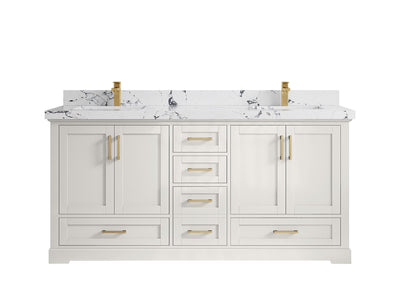 Boston 72 in. W x 22 in. D Double Sink Bathroom Vanity - Willow Bath and Vanity