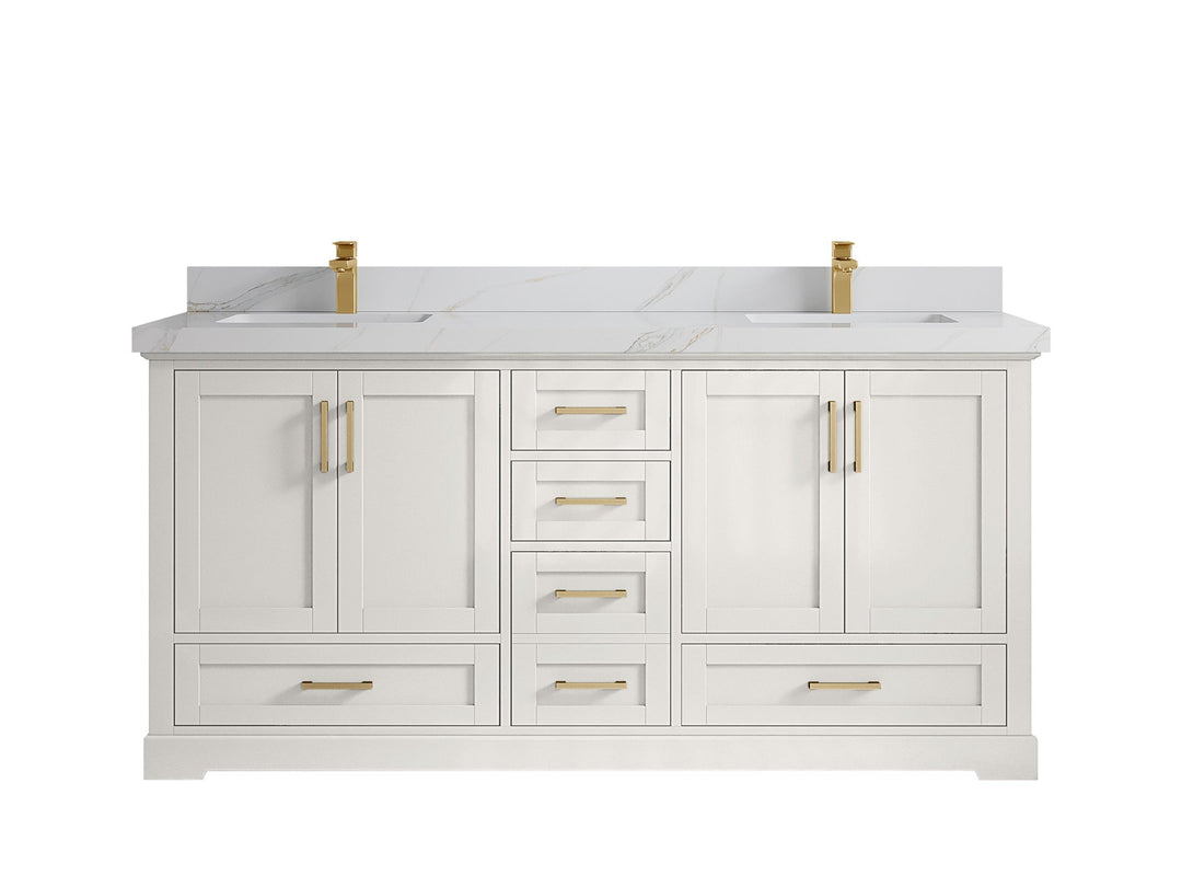 Boston 72 in. W x 22 in. D Double Sink Bathroom Vanity - Willow Bath and Vanity